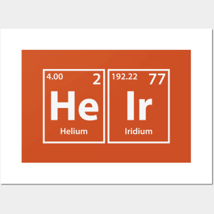 Heir (He-Ir) Periodic Elements Spelling Posters and Art